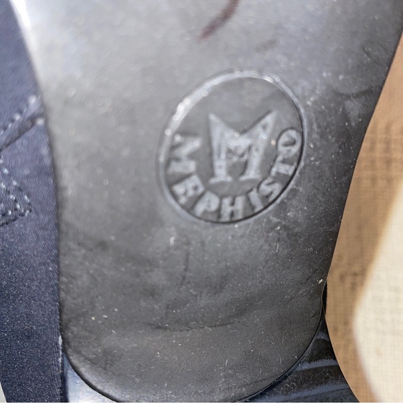 Mephisto Ankle Boots Women’s Size 6.5 B Black Stretch Block Heel Booties - Picture 5 of 12